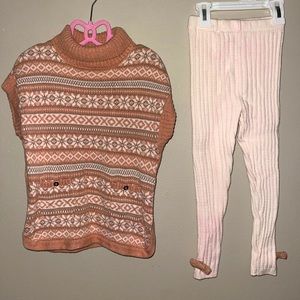 Aspen kids, like new, toddler girls sweater dress set size 5T